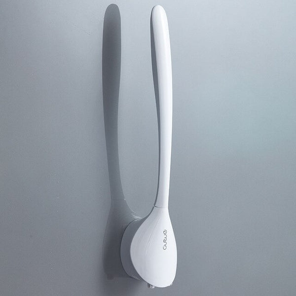 Toilet Brush Silicone  Holder Wall-mount Toilet Brush Set For Bathroom WC Cleaning Tools Corner Cleaning Bathroom Set | Vimost Shop.