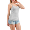 Women's Cotton Camisole with Shelf Bra Adjustable Spaghetti Strap Tank Top Cami Tanks 2/3 Packs Shapewear Body Shaper | Vimost Shop.