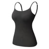 Women's Cotton Camisole with Shelf Bra Adjustable Spaghetti Strap Tank Top Cami Tanks 2/3 Packs Shapewear Body Shaper | Vimost Shop.