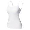 Women's Cotton Camisole with Shelf Bra Adjustable Spaghetti Strap Tank Top Cami Tanks 2/3 Packs Shapewear Body Shaper | Vimost Shop.