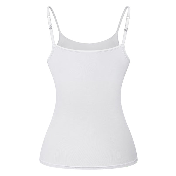 Women's Cotton Camisole with Shelf Bra Adjustable Spaghetti Strap Tank Top Cami Tanks 2/3 Packs Shapewear Body Shaper | Vimost Shop.
