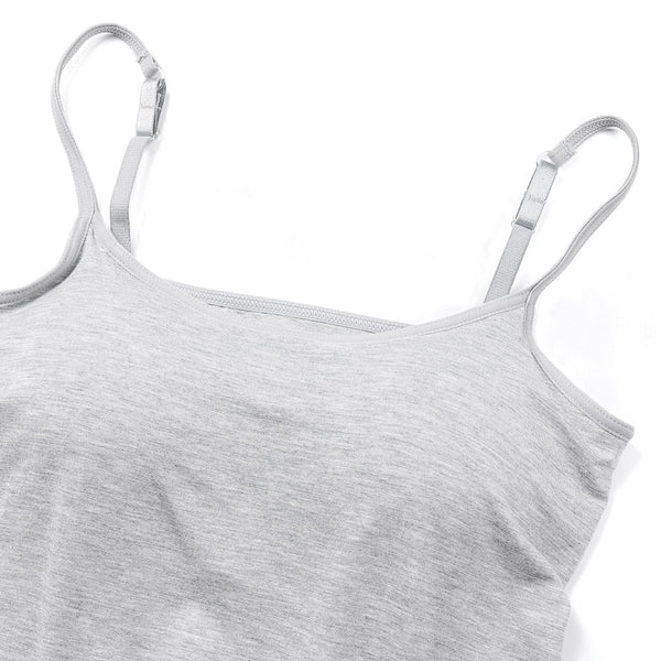 Women's Cotton Camisole with Shelf Bra Adjustable Spaghetti Strap Tank Top Cami Tanks 2/3 Packs Shapewear Body Shaper | Vimost Shop.