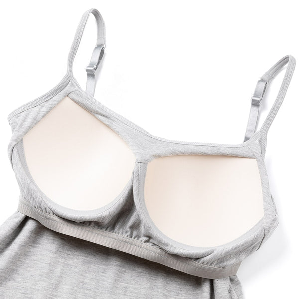 Women's Cotton Camisole with Shelf Bra Adjustable Spaghetti Strap Tank Top Cami Tanks 2/3 Packs Shapewear Body Shaper | Vimost Shop.