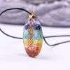 Retro Reiki Healing Colorful Quartz Stone Pendant Necklace Amulet Natural Chakra Orgone Energy Crystal Necklace | Vimost Shop.