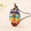 Retro Reiki Healing Colorful Quartz Stone Pendant Necklace Amulet Natural Chakra Orgone Energy Crystal Necklace | Vimost Shop.