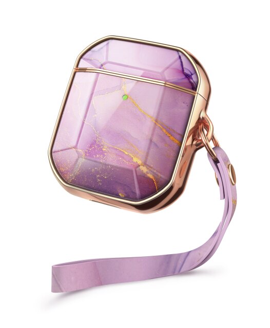 AirPods Pro Case Cover Luxury Electroplated Marble Lanyard Earphone Soft Case for Airpods 2/1 Wireless Earbuds Cover | Vimost Shop.