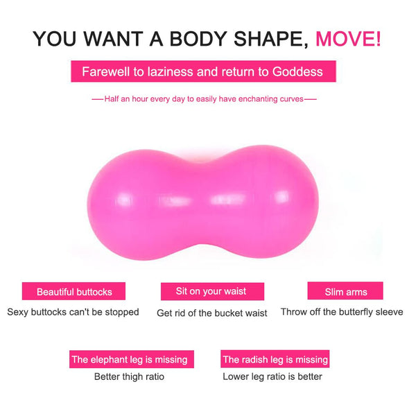 Peanut Massage Ball Fascia Yoga Body Fitness Relieve Pain Massage PVC Equipment for Effective Working-out Accessories | Vimost Shop.