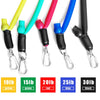 Elastic Resistance Band with Bag Door Buckle 11pcs Exercise Pull Rope Ankle Ring Multi-function Equipment for Exercise | Vimost Shop.