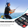 Treble Hook Jigs Swivels Fishing Kits Fishing Lure Lead Floating Tackle with Box for Outdoor Fishing Portable Accessories | Vimost Shop.