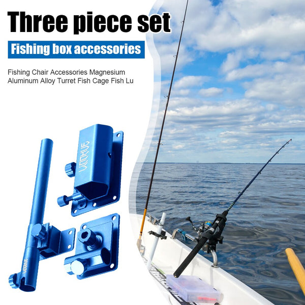 Fishing Chair Bracket Al-Mg Alloy Turret Fish Cage Fish Lure Rack Stand Box for Outdoor Fishing Portable Accessories | Vimost Shop.