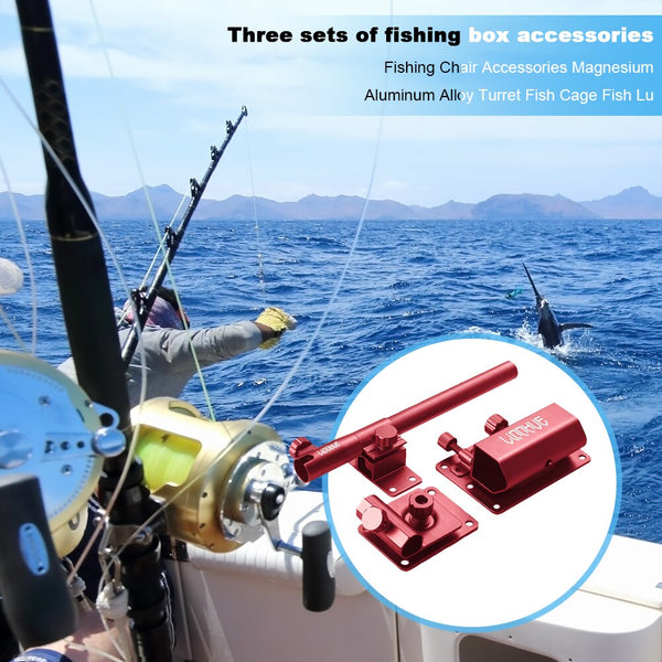 Fishing Chair Bracket Al-Mg Alloy Turret Fish Cage Fish Lure Rack Stand Box for Outdoor Fishing Portable Accessories | Vimost Shop.
