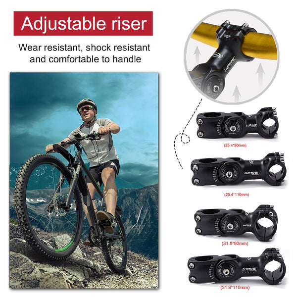 Aluminum Alloy Bike Handlebar Stem Riser Stem Adapter Portable Adjustable MTB Front Fork Waterproof Cycling Elements | Vimost Shop.
