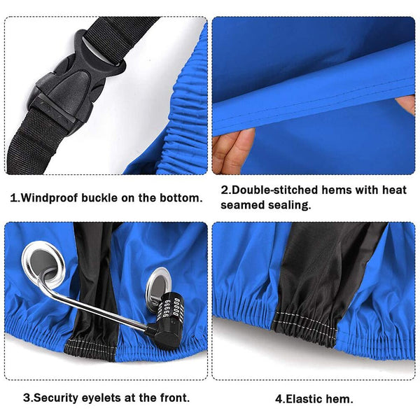 Rain Bike Cover Bicycle Accessories Waterproof Bicycle Bike Cover UV Rain-Proof Dustproof Scooter Cycling Protector | Vimost Shop.