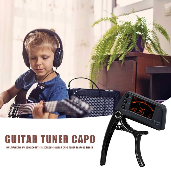 Guitar Tuner Capo 2 in 1 Musical Instrument Key Trigger Tuner Musical Enjoyable Instrument Supplies for Bass Violin | Vimost Shop.