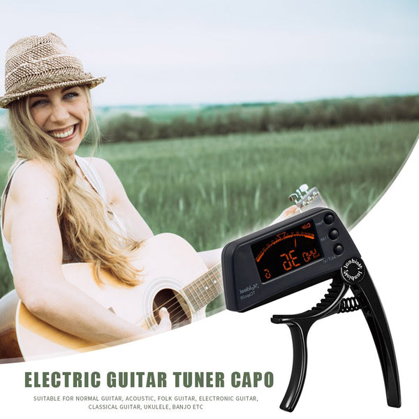 Guitar Tuner Capo 2 in 1 Musical Instrument Key Trigger Tuner Musical Enjoyable Instrument Supplies for Bass Violin | Vimost Shop.