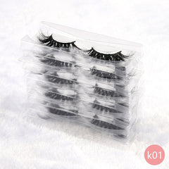 30Pairs Wholesale 3D Mink Eyelashes Cruelty Free Hand Made Full Strip Thick Long Fake Lashes Reusable No Box  #K01#K10