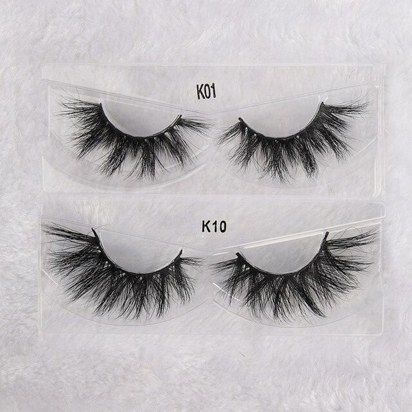 30Pairs Wholesale 3D Mink Eyelashes Cruelty Free Hand Made Full Strip Thick Long Fake Lashes Reusable No Box  #K01#K10 | Vimost Shop.