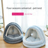 Soft Pet Cat Bed House with Hairball Removable Puppy Cushion Winter Warm Cat Nest Comfortable Pets Sleeping Kennel for Dogs Cats | Vimost Shop.
