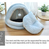 Soft Pet Cat Bed House with Hairball Removable Puppy Cushion Winter Warm Cat Nest Comfortable Pets Sleeping Kennel for Dogs Cats | Vimost Shop.