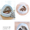 Soft Pet Cat Bed House with Hairball Removable Puppy Cushion Winter Warm Cat Nest Comfortable Pets Sleeping Kennel for Dogs Cats | Vimost Shop.