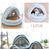 Soft Pet Cat Bed House with Hairball Removable Puppy Cushion Winter Warm Cat Nest Comfortable Pets Sleeping Kennel for Dogs Cats | Vimost Shop.