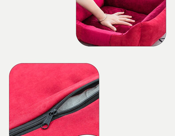 Pet Dog Bed Removable Cushion Soft Warm Dog Mat Cat House Waterproof Bottom Sofa For Small Medium Dogs Pets Sleeping Products | Vimost Shop.