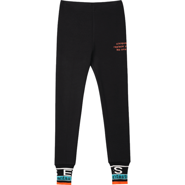 Solid Letter Print Minimalist Skinny Women Legging Pants,Spring ELF High Elastic Waist Ladies,Basic Daily Pants