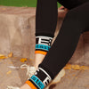 Solid Letter Print Minimalist Skinny Women Legging Pants,Spring ELF High Elastic Waist Ladies,Basic Daily Pants