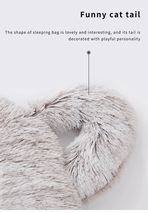 Pet Dog Cat Mats Soft Fluffy Long Plush Pet Blankets Thin Covers for Summer Winter Dogs Cats Bed Cushion Pets Deep Sleeping Bags | Vimost Shop.