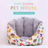 Non-Slip Cat Bed Winter Warm Pet House Cave Soft Comfortable Kennel Kitten Sofa Short Plush Pet Cushion for Small Medium Dogs | Vimost Shop.