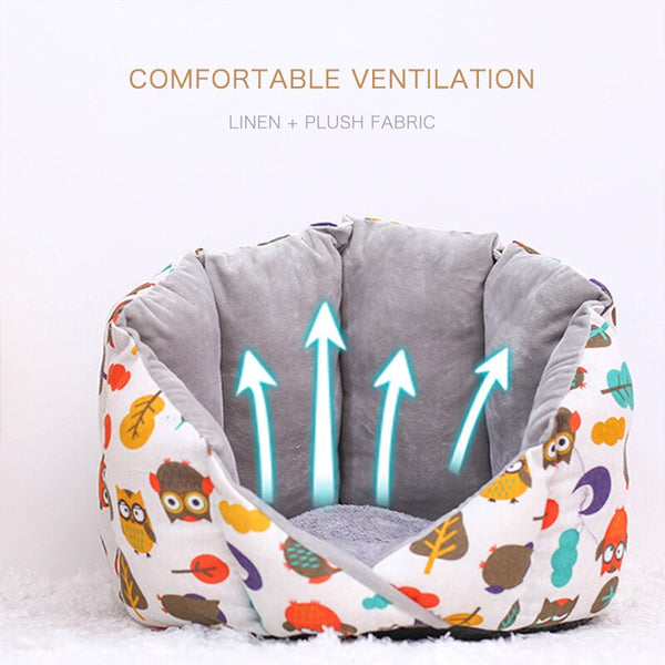 Non-Slip Cat Bed Winter Warm Pet House Cave Soft Comfortable Kennel Kitten Sofa Short Plush Pet Cushion for Small Medium Dogs | Vimost Shop.