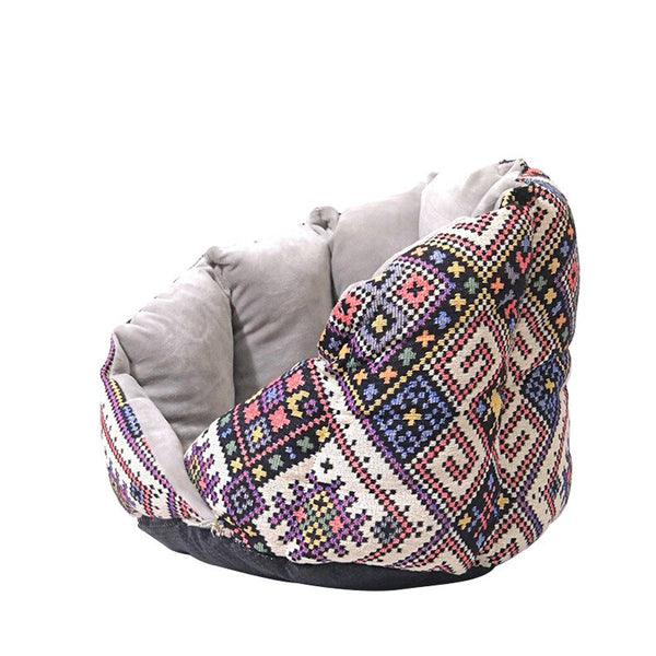 Non-Slip Cat Bed Winter Warm Pet House Cave Soft Comfortable Kennel Kitten Sofa Short Plush Pet Cushion for Small Medium Dogs | Vimost Shop.