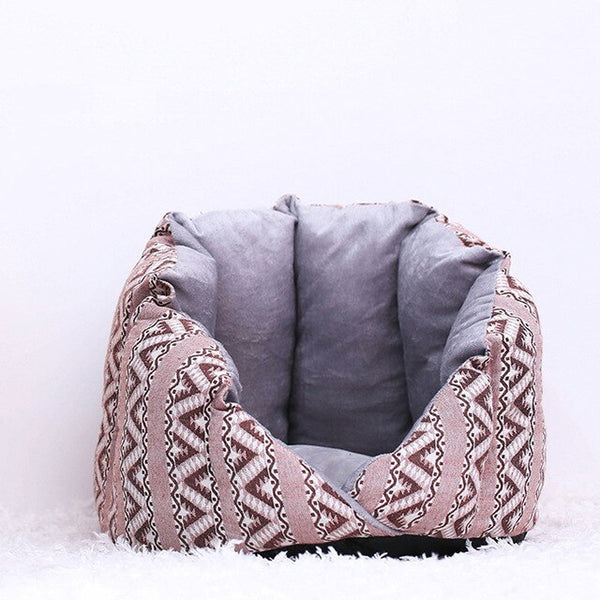 Non-Slip Cat Bed Winter Warm Pet House Cave Soft Comfortable Kennel Kitten Sofa Short Plush Pet Cushion for Small Medium Dogs | Vimost Shop.