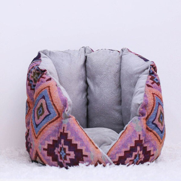 Non-Slip Cat Bed Winter Warm Pet House Cave Soft Comfortable Kennel Kitten Sofa Short Plush Pet Cushion for Small Medium Dogs | Vimost Shop.