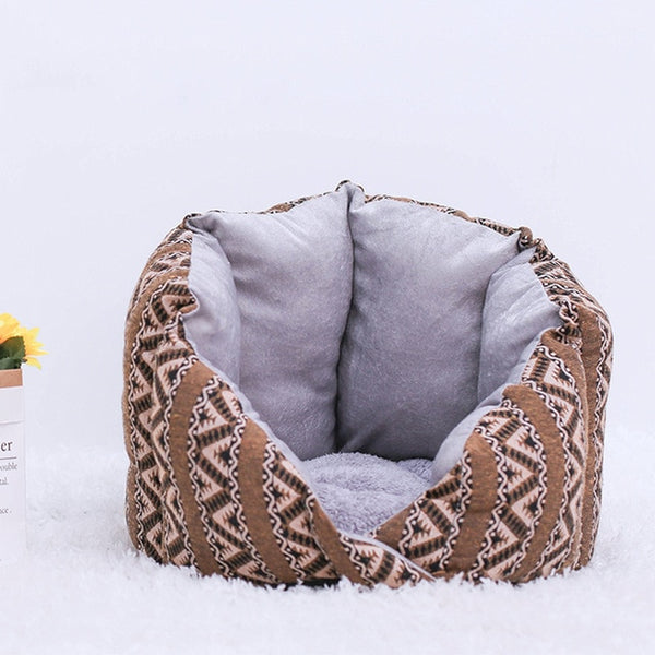 Non-Slip Cat Bed Winter Warm Pet House Cave Soft Comfortable Kennel Kitten Sofa Short Plush Pet Cushion for Small Medium Dogs | Vimost Shop.