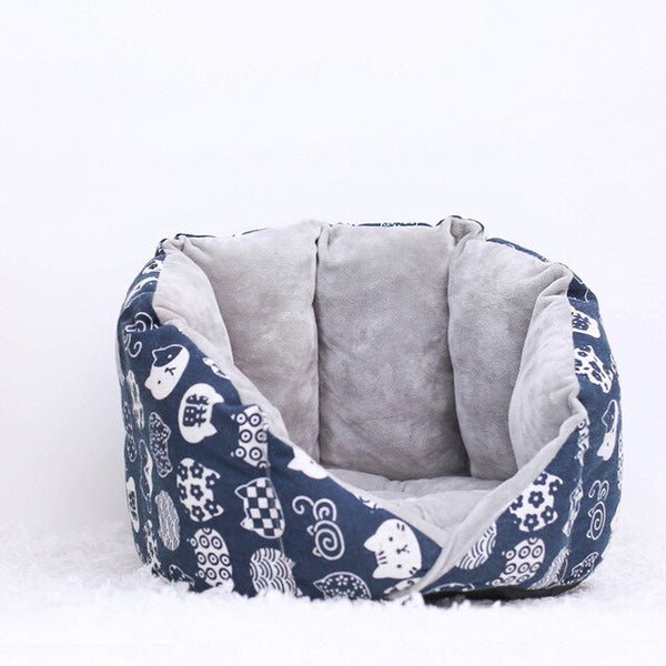 Non-Slip Cat Bed Winter Warm Pet House Cave Soft Comfortable Kennel Kitten Sofa Short Plush Pet Cushion for Small Medium Dogs | Vimost Shop.