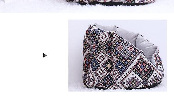 Non-Slip Cat Bed Winter Warm Pet House Cave Soft Comfortable Kennel Kitten Sofa Short Plush Pet Cushion for Small Medium Dogs | Vimost Shop.