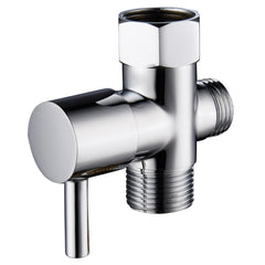 Toilet Fill Valve G7/8 Female x G15/16 Male x G1/2 Male T Adapter Toilet Bidet Connector Brass Chrome U.S. Stock