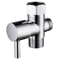 Toilet Fill Valve G7/8 Female x G15/16 Male x G1/2 Male T Adapter Toilet Bidet Connector Brass Chrome U.S. Stock