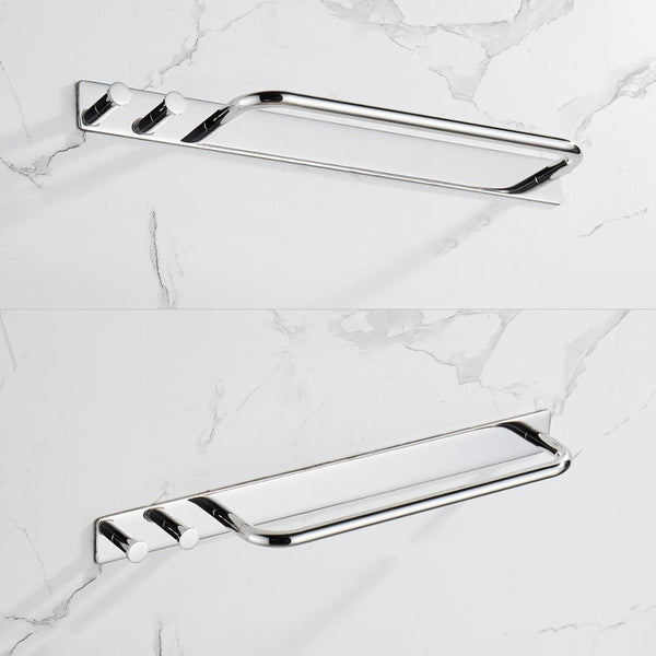 Towel Bar Holder Rack Robe Hook Bright Polishing Strong Viscosity Adhesive Rustproof 304 Stainless Steel Bathroom Accessories | Vimost Shop.