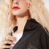 X Duan Ge Xin Cartoon Single Breasted Casual Shirt Women,Spring Minimlalist Full Sleeve Ladeis Basic Daily Top