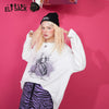 Harajuku Cartoon Print Casual Pullover T-Shirts Women,Spring Vintage Full Sleeve Female Basic Daily Graphic Tops