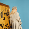 Green Solid Single Breasted Oversize Casual Women Trench Coat,Spring Full Sleeve Korean Office Ladies Daily Outwear