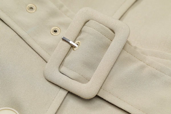 Green Solid Single Breasted Oversize Casual Women Trench Coat,Spring Full Sleeve Korean Office Ladies Daily Outwear