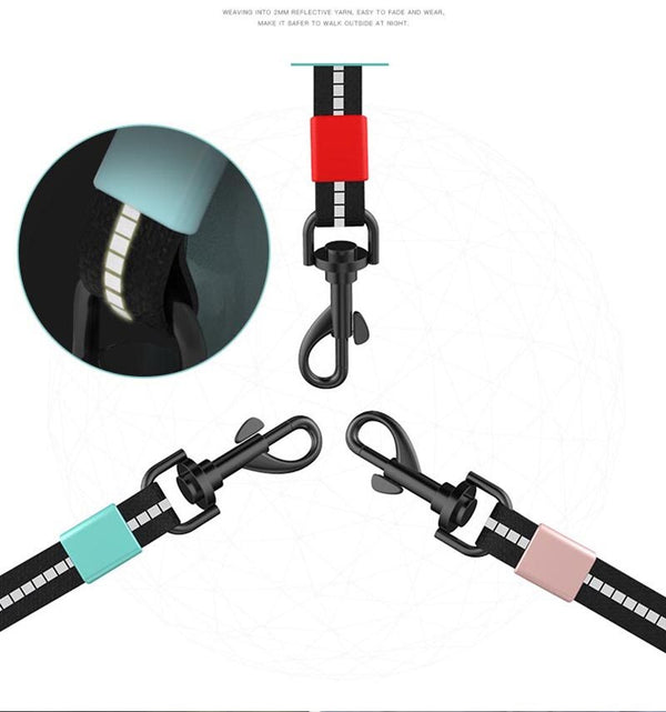 Retractable Pet Dog Automatic Roulette Leash 5M Reflective Traction Rope Walking Leash Lead Belt For Small Large Dogs | Vimost Shop.