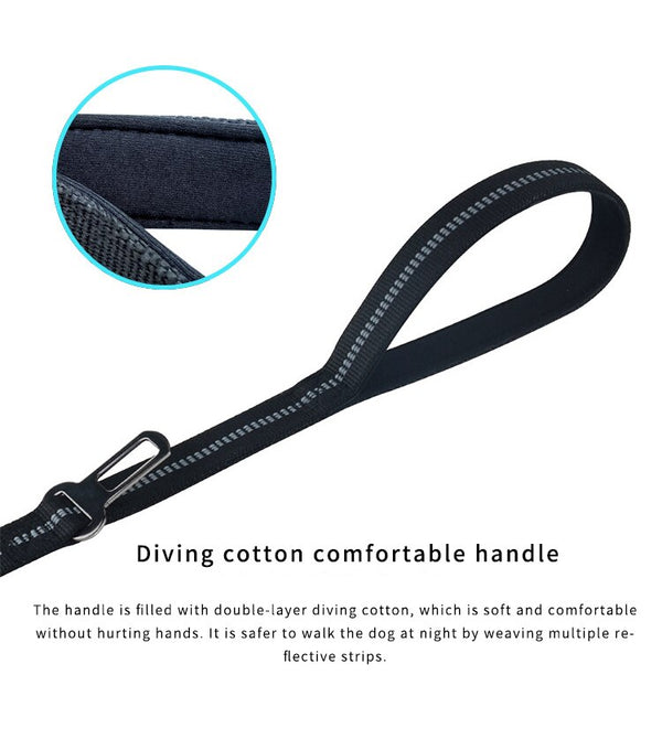 Adjustable Dog Leash Nylon Reflective Safety Belt Pet Training Lead Leashes Outdoor Walking Rope for Large Dogs Pets Accessories | Vimost Shop.