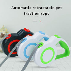 Reflective Dog Leash Automatic Retractable Traction Rope Durable Nylon Walking Lead Belt For Small Large Dog Cat Pets Leash Rope