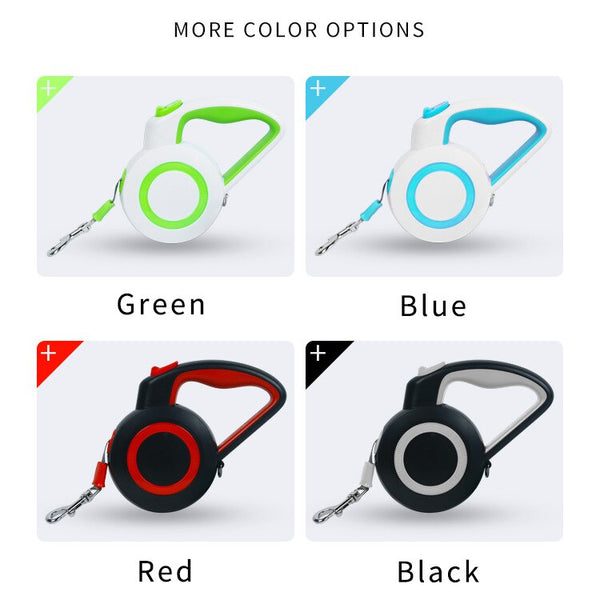 Reflective Dog Leash Automatic Retractable Traction Rope Durable Nylon Walking Lead Belt For Small Large Dog Cat Pets Leash Rope | Vimost Shop.