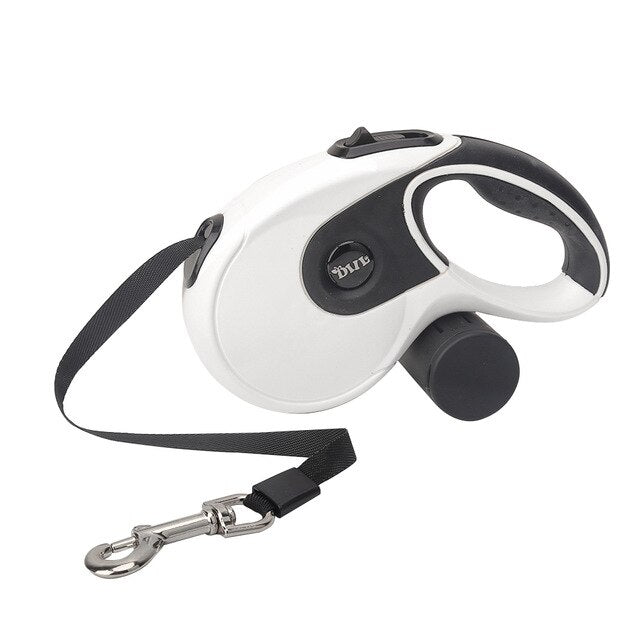 5M Retractable Dog Leashes with poop bag Dispenser Automatic extending Dogs Leash Rope for puppy Cats Leash Walking Accessories | Vimost Shop.
