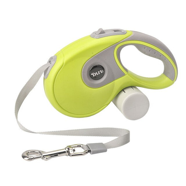 5M Retractable Dog Leashes with poop bag Dispenser Automatic extending Dogs Leash Rope for puppy Cats Leash Walking Accessories | Vimost Shop.